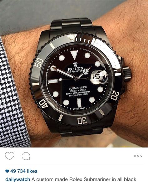 rolex all black watch|rolex submariner authentic watches.